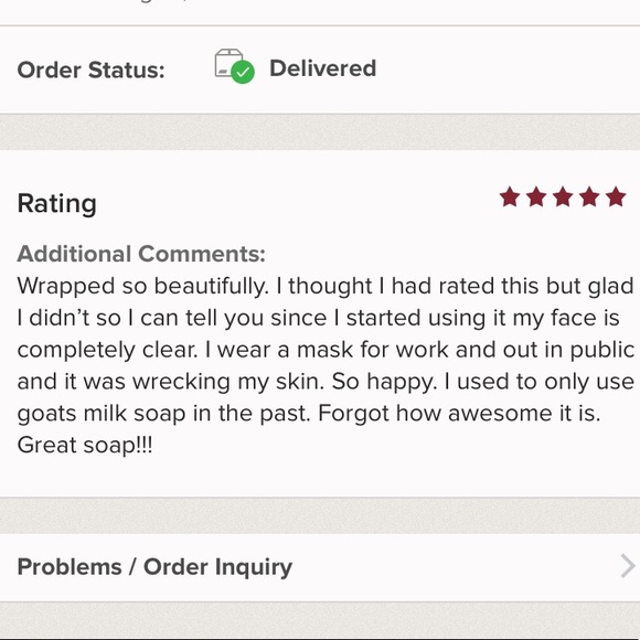 Set of 2/Organic goats milk/hemp seed oil soap handmade. 5🌟 - Picture 8 of 8